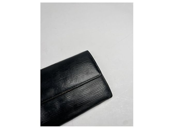 Louis Vuitton Louise schwarze Lederbörse - Ansicht 5