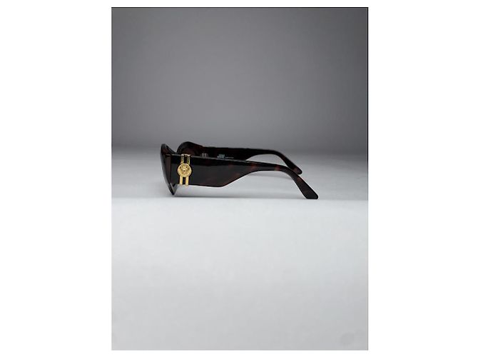 Occhiali da sole in plastica nera Gianni Versace Nero - vista 4