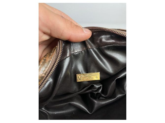 Autre Marque MARIO VALENTINO Borsa a mano in pelle marrone - vista 5