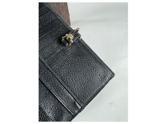 Jackie Gucci Zumi Black Cotton Wallet - view 5