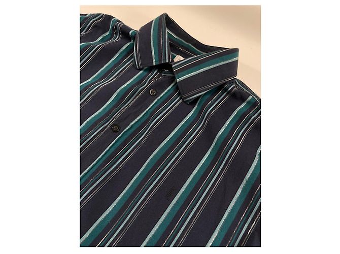 Camicia in cotone nero Yves Saint Laurent - vista 4
