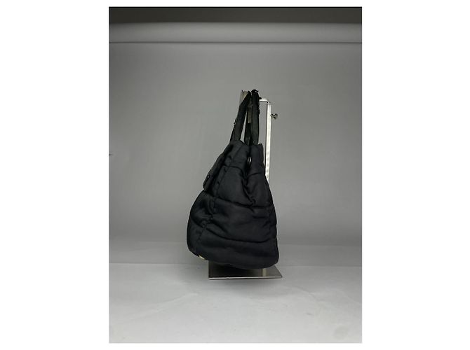 Prada Diagramme schwarze Polyester-Handtasche - Ansicht 4