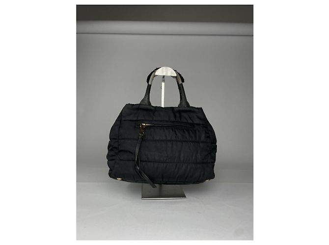 Prada Diagramme schwarze Polyester-Handtasche - Ansicht 5