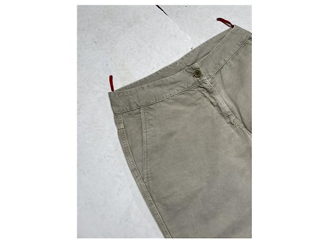 Beige Leinenhose von Prada - Ansicht 3