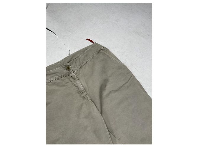 Beige Leinenhose von Prada - Ansicht 4