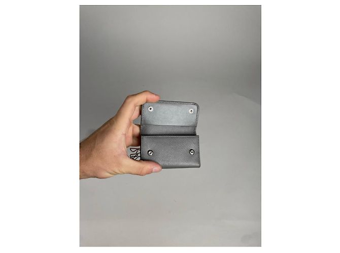 Prada blaue Lederhandtasche - Ansicht 3
