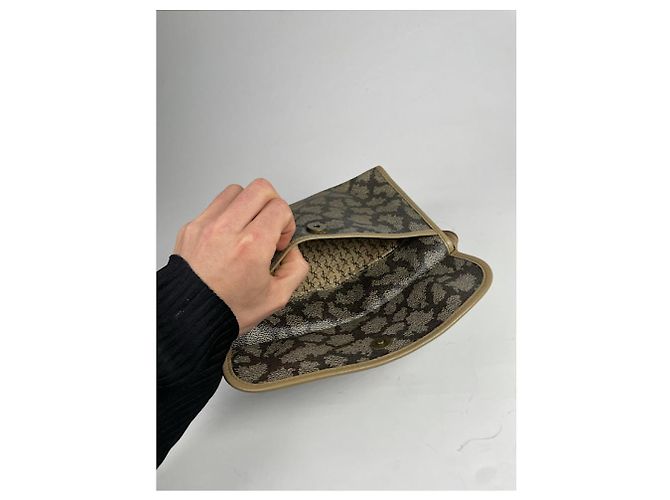 Yves Saint Laurent Black Leather Clutch Bag - view 4