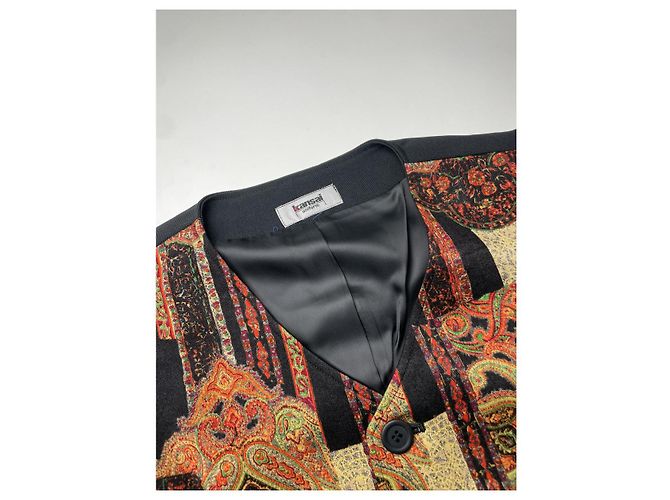 Autre Marque Kansai Yamamoto mehrfarbige Baumwolljacke Mehrfarben - Ansicht 2