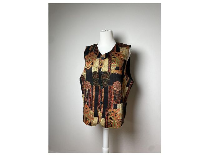Autre Marque Kansai Yamamoto mehrfarbige Baumwolljacke Mehrfarben - Ansicht 5