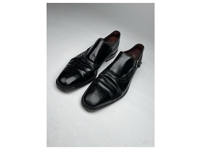 Gucci Queercore Marrone Pelle Laccata Con Lacci - vista 4