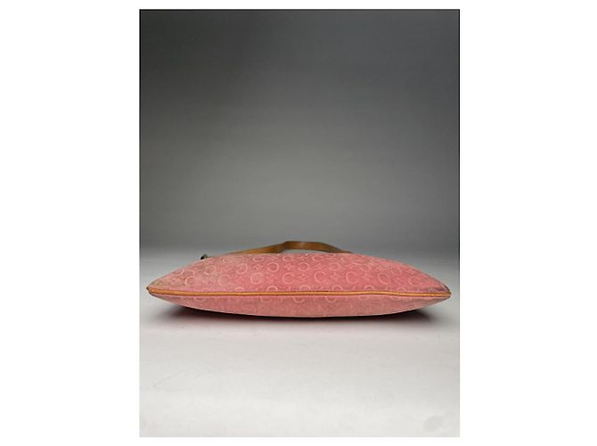Céline Borsa in suede rosa Celine Triomphe - vista 5