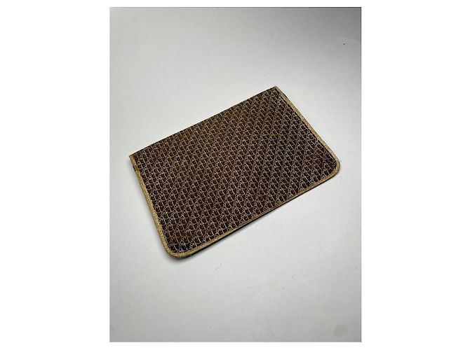 Clutch in cotone dorato Dior DiorAddict D'oro - vista 5
