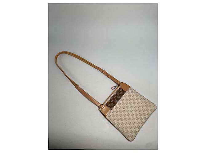 Borsa a mano in cotone beige Loewe Gate - vista 3