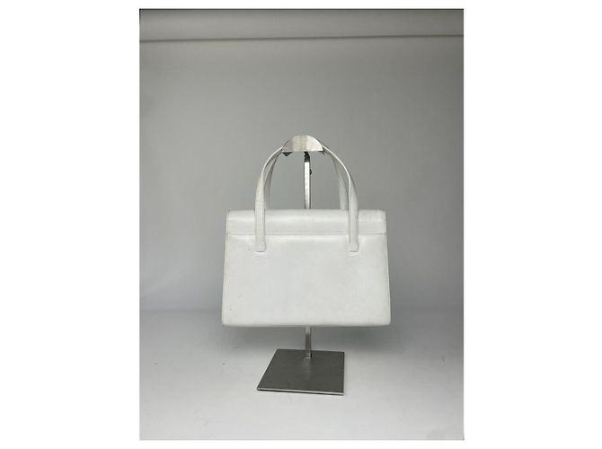 Bolsa de couro branco Givenchy 4G - vista 3