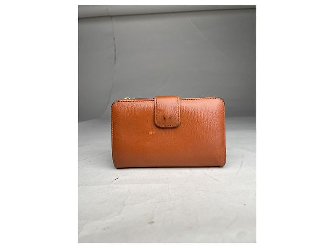 Prada Orange Leather Wallet - view 2