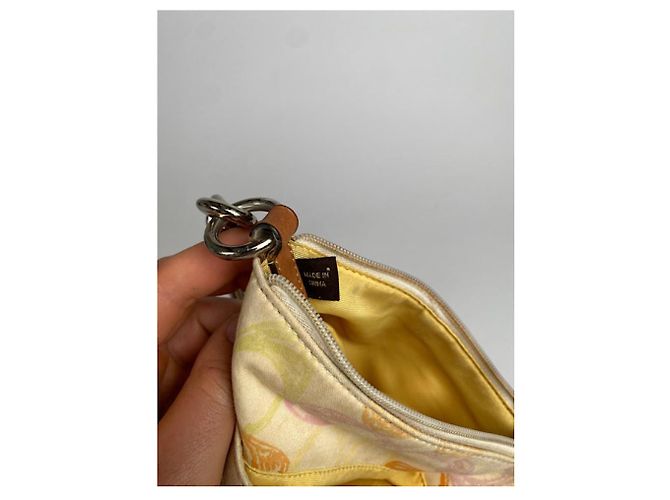 Coach Signature Sufflette gelbe Polyester-Handtasche - Ansicht 2