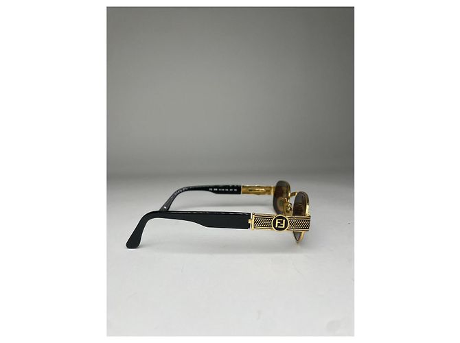 Fendi schwarze Metallsonnenbrille - Ansicht 2