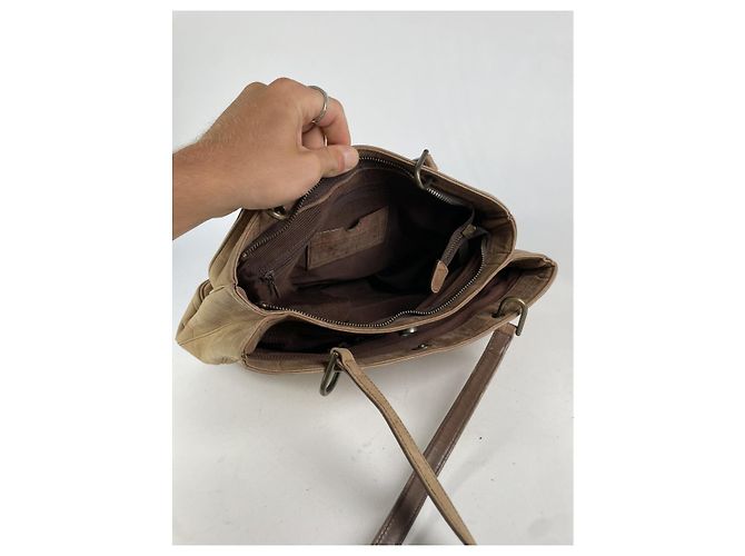 Borsa in pelle marrone ANNE KLEIN - vista 3