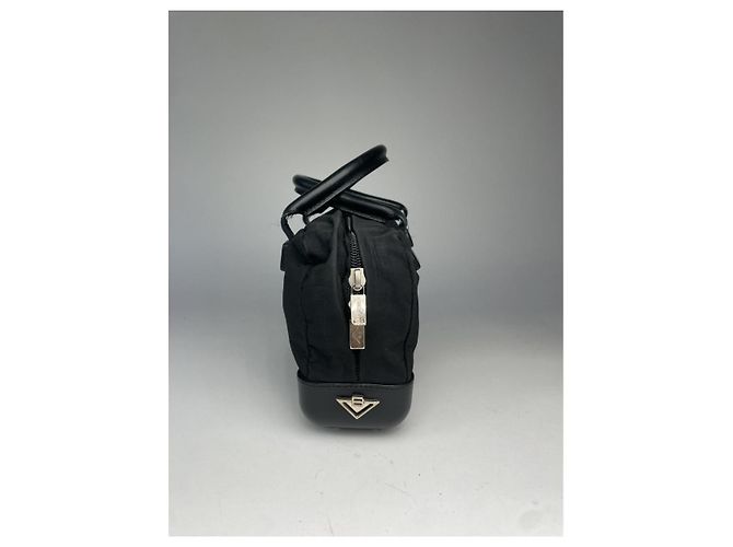 Schwarze Polyester-Handtasche von Bottega Veneta - Ansicht 5