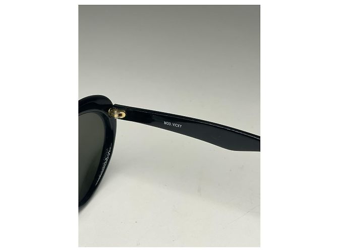 Occhiali da sole in plastica nera Bottega Veneta Nero - vista 2