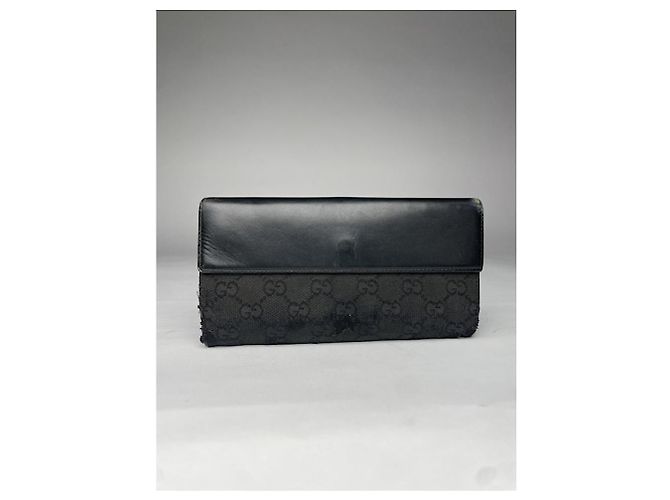 Jackie Carteira de couro preto Gucci Horsebit 1955 - vista 3