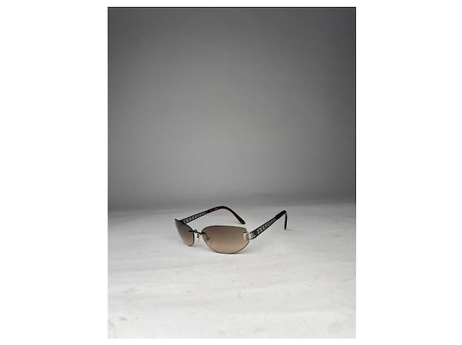 Occhiali da sole in metallo Loewe Argento - vista 2