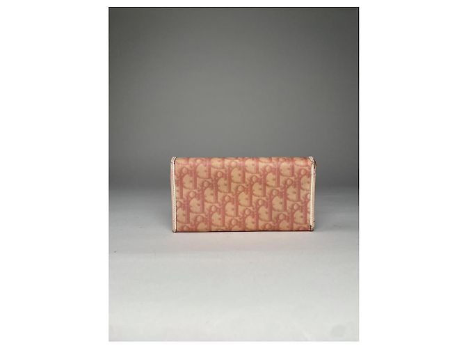 Cartera de cuero rosa Dior Saddle - vista 2