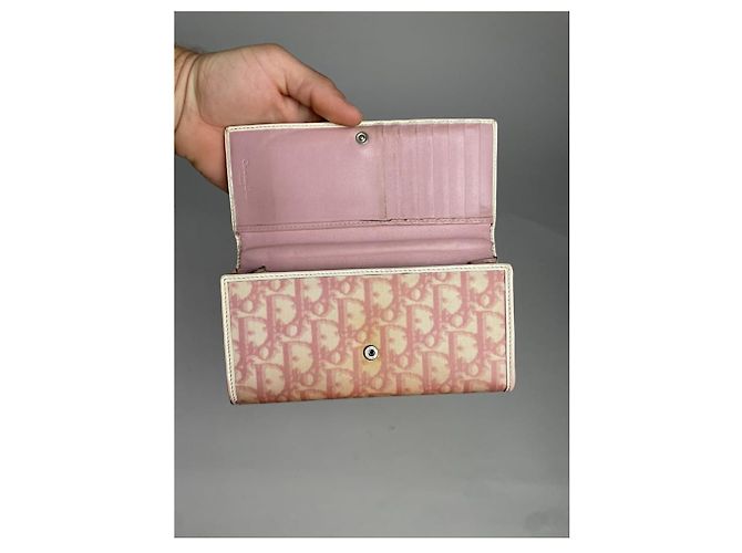 Cartera de cuero rosa Dior Saddle - vista 3