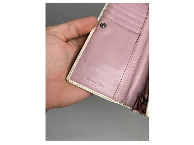 Cartera de cuero rosa Dior Saddle - vista 4