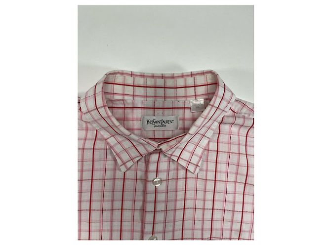 Camisa de algodón rosa Yves Saint Laurent - vista 3