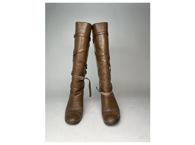 Stivale in pelle marrone Issey Miyake - vista 5