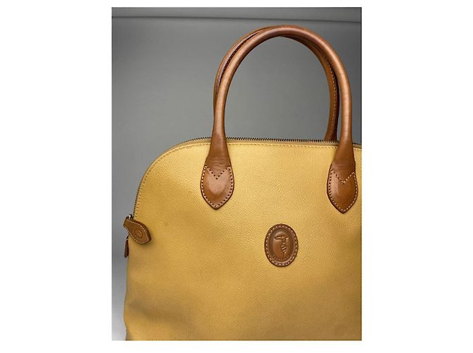 Borsa in pelle gialla Trussardi Giallo - vista 5