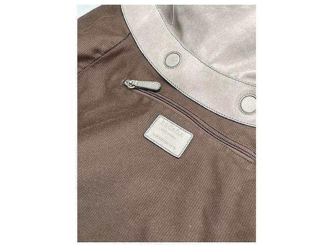 Escada graue Lederhandtasche - Ansicht 3