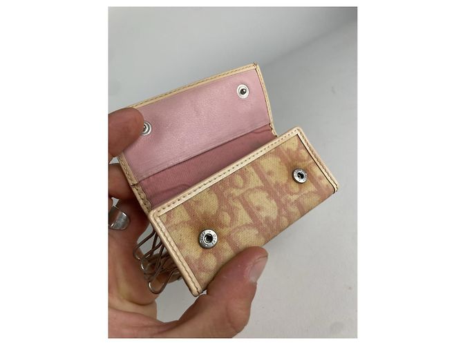 Borsa in pelle rosa Dior Saddle - vista 3