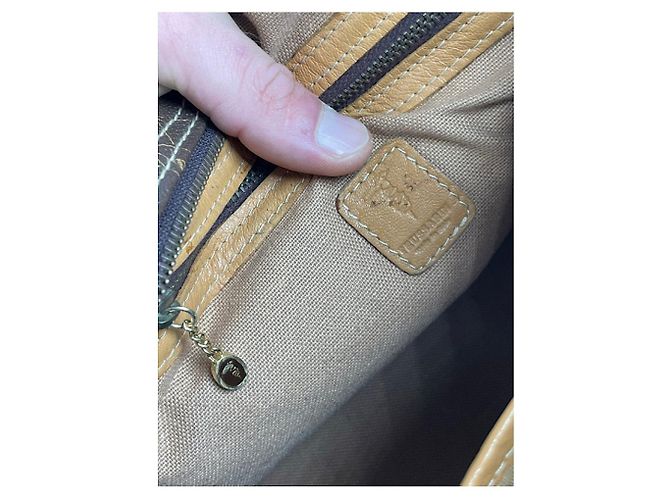 Borsa in pelle marrone Trussardi - vista 3
