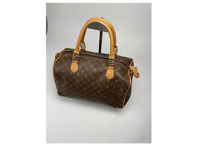 Borsa in pelle marrone Trussardi - vista 4