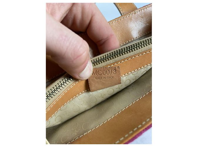 Céline Borsa in suede rosa Celine - vista 4