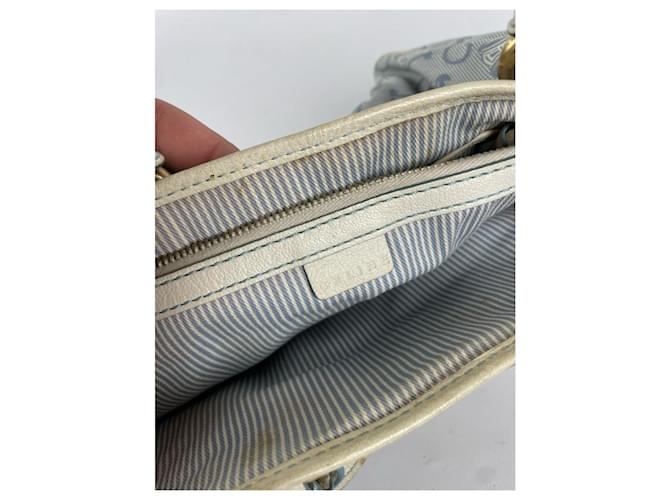 Céline Borsa a mano in cotone blu Celine Boogie - vista 2