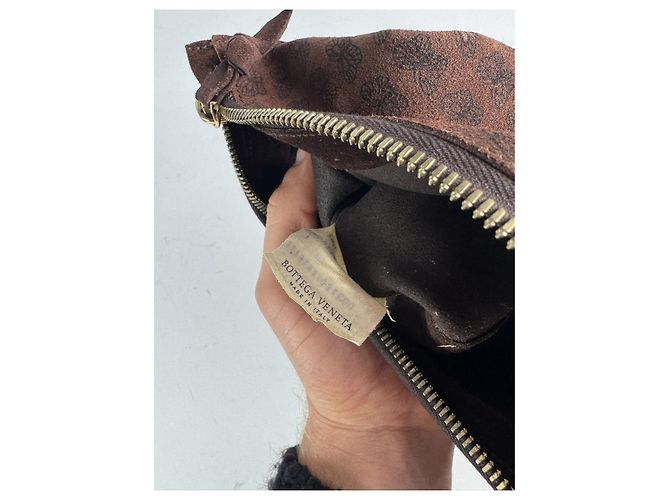 Clutch in pelle marrone Bottega Veneta - vista 5