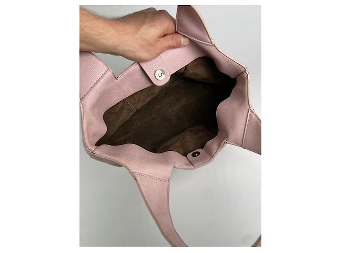 Autre Marque Borsa in pelle rosa non firmata - vista 2