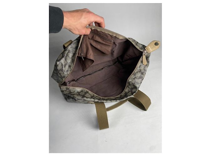Saint Laurent graue Leder-Reisetasche - Ansicht 5