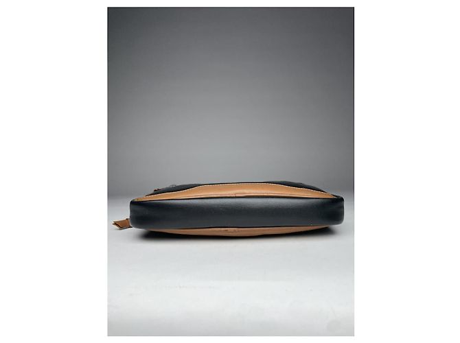 Clutch in pelle verniciata nera Dior Admit It Nero - vista 3