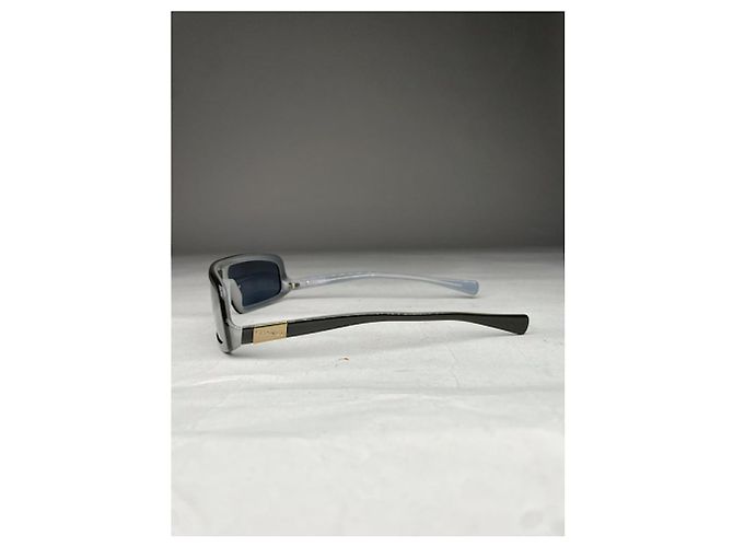 Occhiali da sole in plastica nera Chanel Nero - vista 4