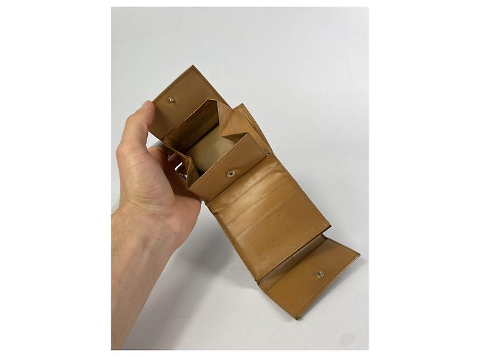 Céline Cartera de cuero marrón Celine Triomphe Castaño - vista 5