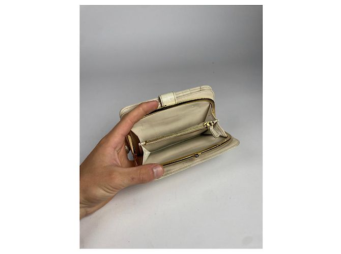 Cartera de cuero blanco Miu Miu - vista 3