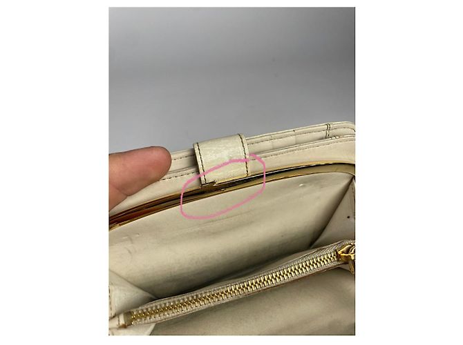Cartera de cuero blanco Miu Miu - vista 4
