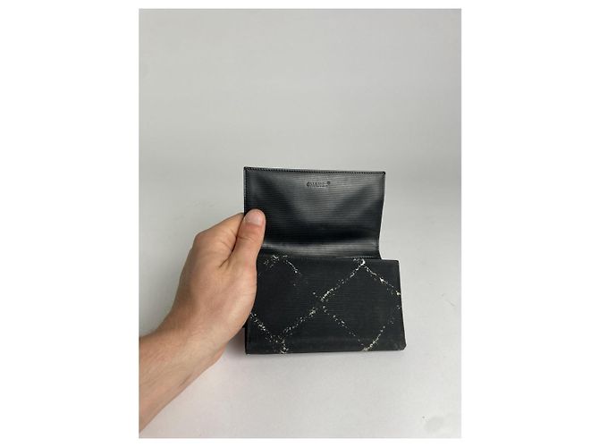 Cartera de algodón negro Chanel Cambon - vista 3