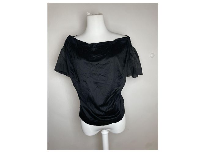 Top de seda antracita Vivienne Westwood - vista 4