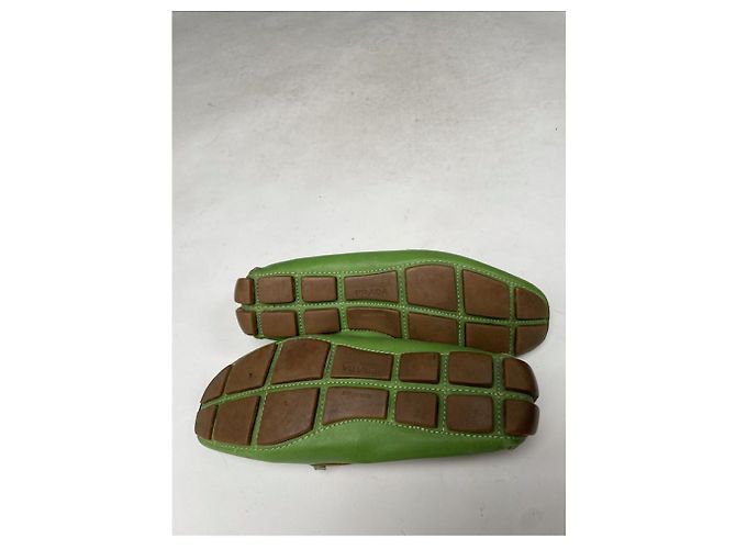 Prada Monolith flache grüne Leder - Ansicht 2