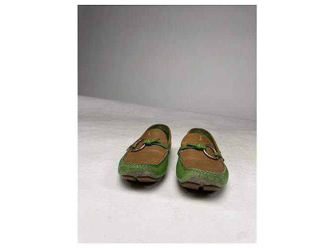 Prada Monolith flache grüne Leder - Ansicht 4